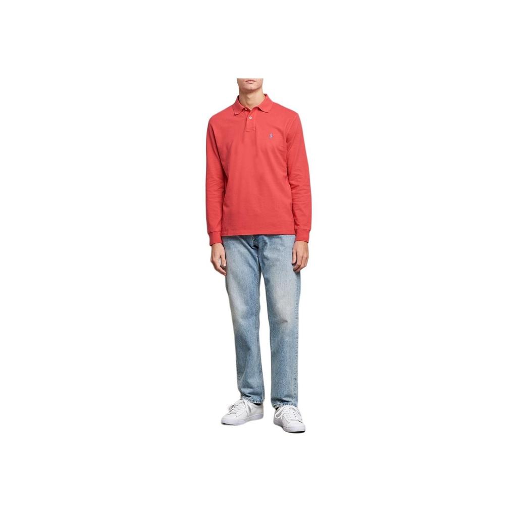 Polo Ralph Lauren SS24 Embroidered Long Sleeve Polo Shirt With Iconic Pony Logo Men Polo Shirts 710680790-041