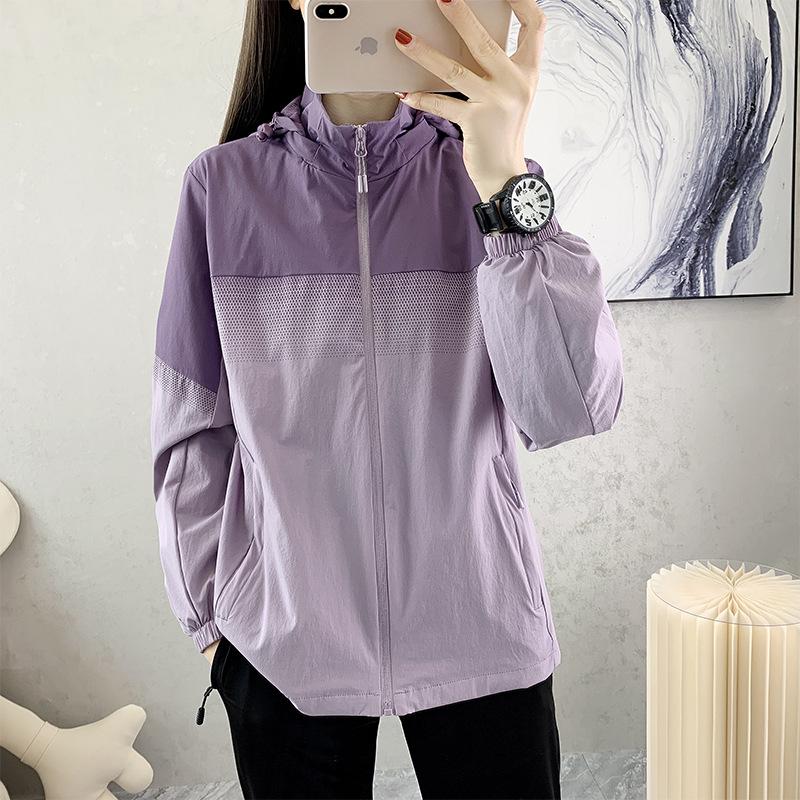 Women's Hooded Windbreaker - Breathable Mesh, Spring/Autumn Casual Jacket