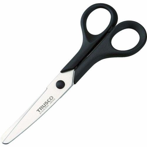 TRUSCO Stainless Steel Scissors, Rounded Tip, Safety Type, 150mm, S-150R
