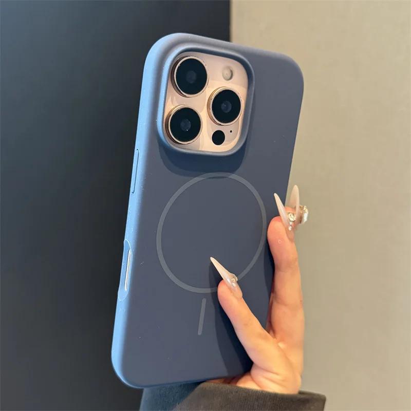 Original Liquid Silicone Magsafe Case For iPhone 17 Pro 16 15 Plus 14 13 12 11 Pro Max Air Magnetic Wireless Charge Rubber Cover