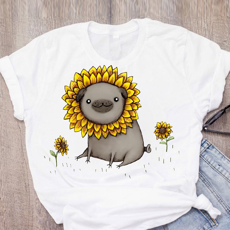 Dog Mom Letters Pet Flower Fashion Printed Women T-Shirts New Summer Top Femme Tshirt Harajuku O-Neck Casual Tee Ladies Clothing