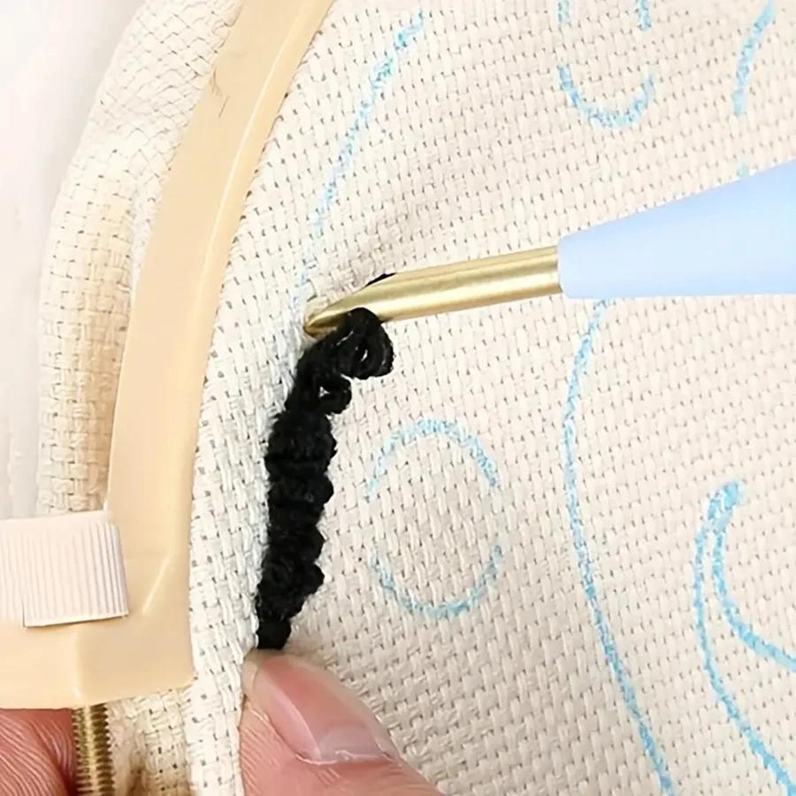1pc-DIY Handmade Craft Knitting Tool, Embroidery Cloth Threads Needles, WeavingTool Punch Needle Craft DIY Sewing Accessories