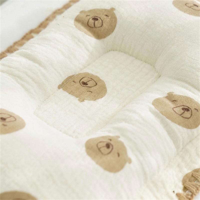 Newborn Pillow Baby Head Pillow with Cartoon Pattern Soft Breathable Neck Support Baby Pillows Travel Pillow Baby Supply