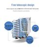 Guan Gu Wall-Mounted Attic Telescopic Ladder: Titanium-Magnesium Aluminum Alloy, Indoor/Outdoor Folding Lifting Ladder.