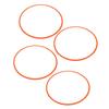 4Pcs 16 Inch Wheel Rim Protector Ring Anti Scratch Self Adhesive Wheel Rim Guard Trim Ring for Flat Rim Edge Car Orange