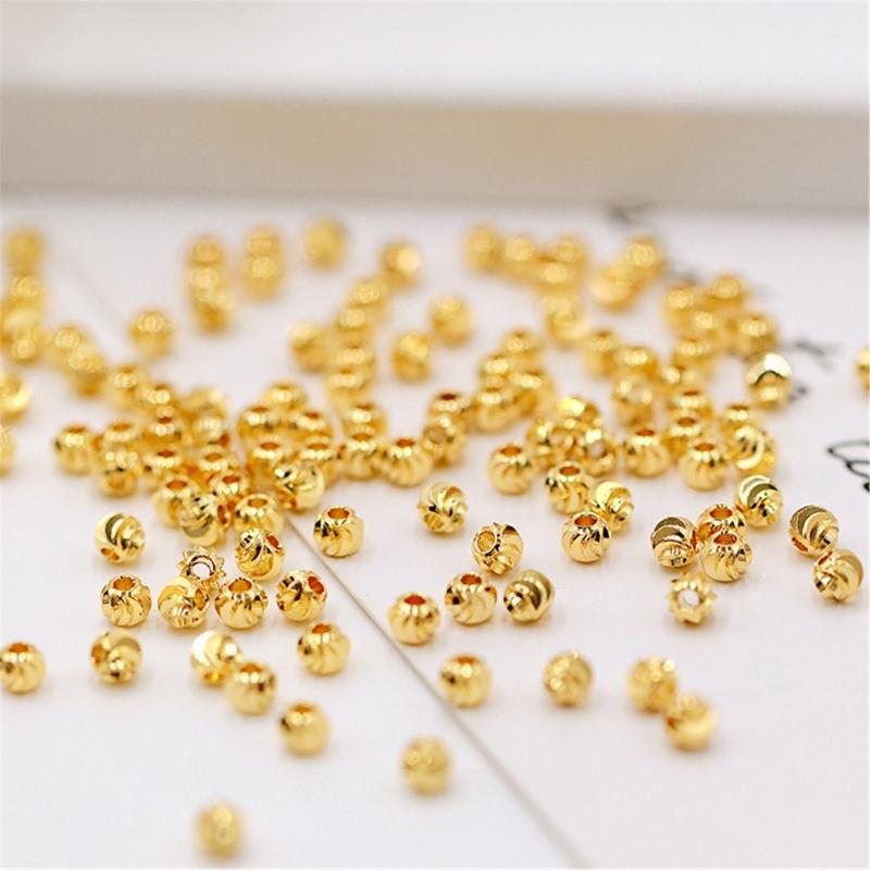 Randiga snittblomsperlor 3-6 mm Avståndspärlor för armbandstillverkning DIY-smyckestillbehör Handpärlmaterial 3-6 mm