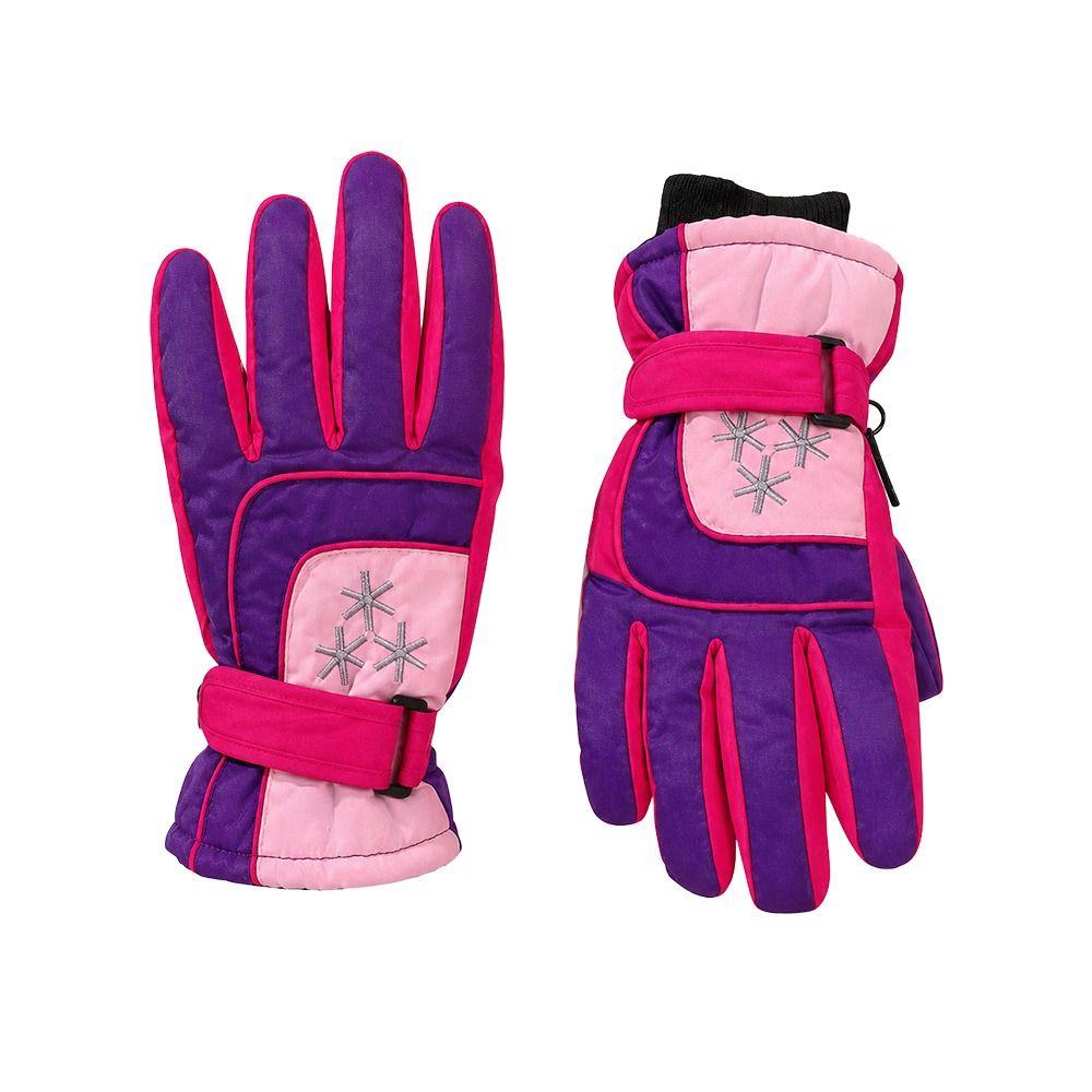 Non-slip Snow Gloves Waterproof Kids Winter Mittens Cute Children Ski Gloves  Mountaineering