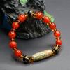 Juan Yu Schwarzer Achat & Neunäugige Dzi-Perle Armband MN3063001