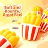 Building Blocks Crackling Fries Squishy Toy Crunchy Realistic Food Pinch  for Kids Adults