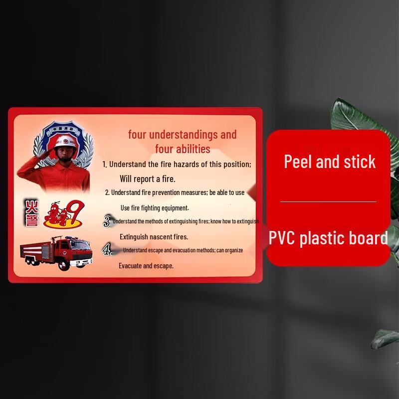 WEZHO Fire Safety Awareness Sign