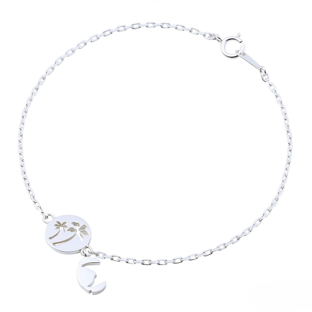 KISS DI-SBR500-DI-SBR501 Disney Collection Stitch Silver Pair Bracelet 17cm 20cm