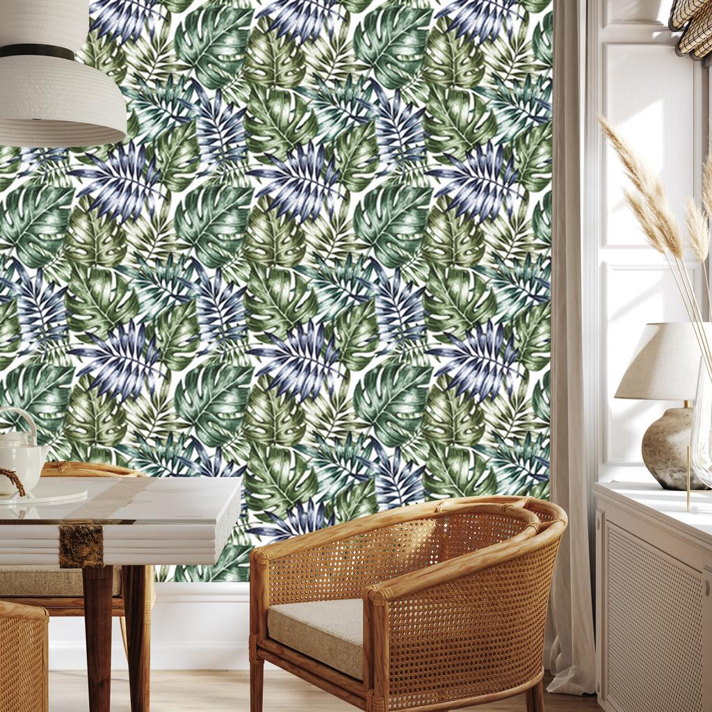 Leaves wallpaper for living room and bedroom 50x1000