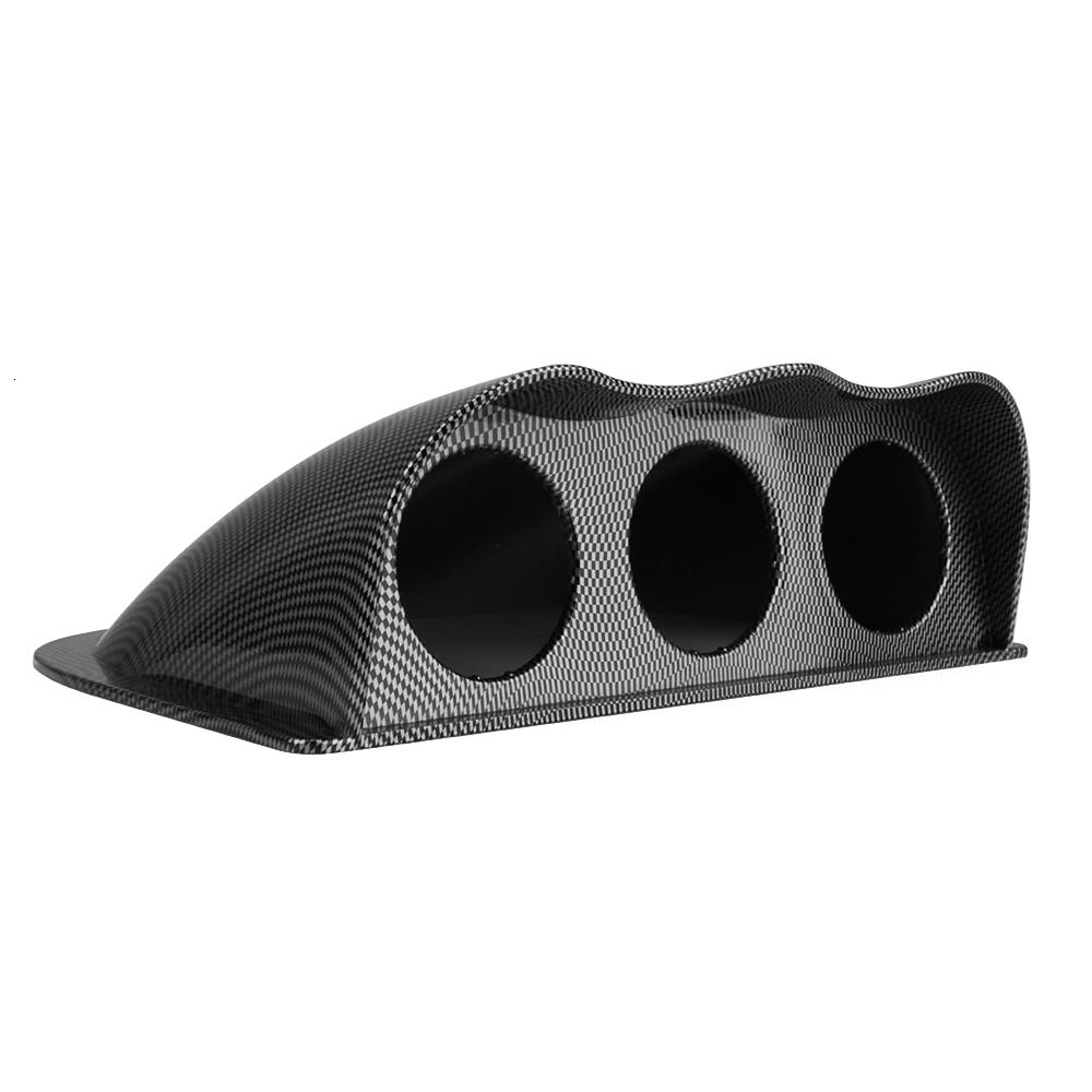 Universal 2 inch 52mm dash board dual Triple gauge pod black carbon Fiber color Gauge Pod Mount Holder