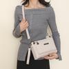 Multi-layer Handbag With Coin Purse Women's Crossbody Shoulder Bag Solid Color Envelope Bag