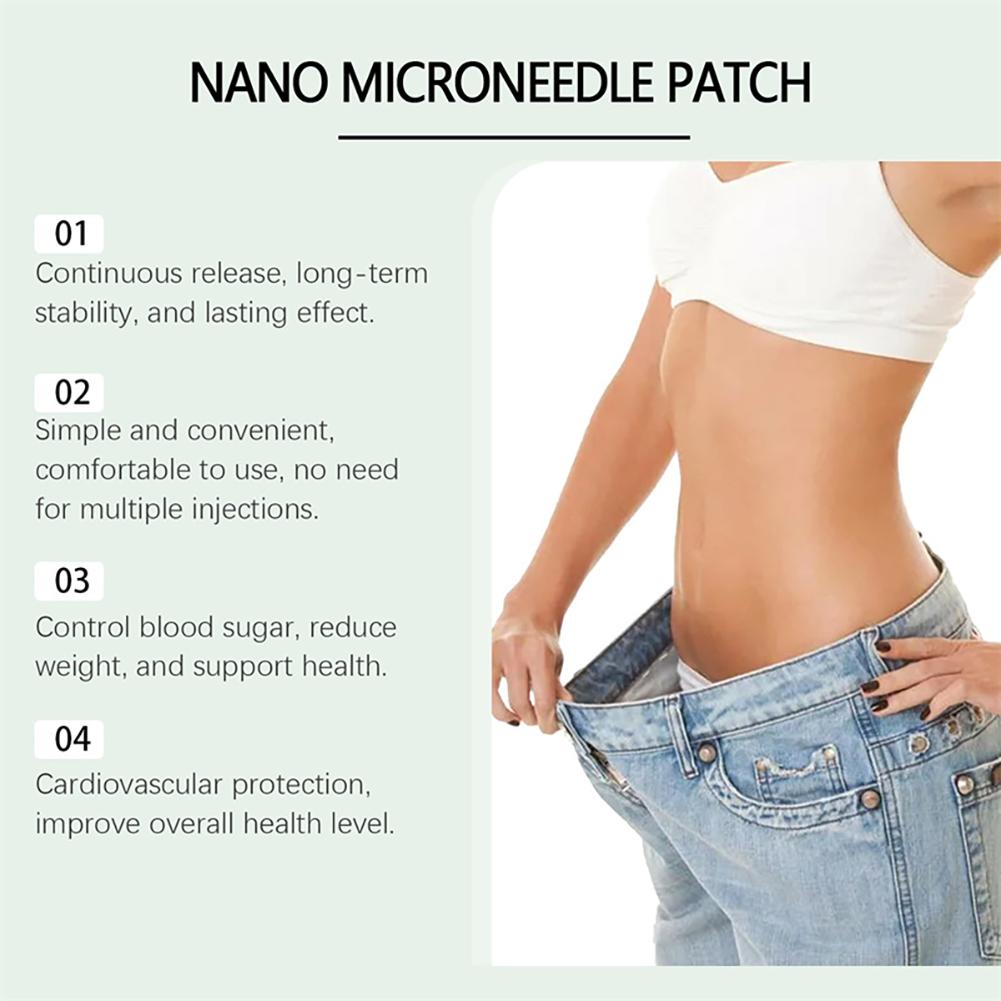 GIP GLP-1 Nanos Patch GLP 1 Patches for Women Unisex Gentle Body Slimming Stickers Firming Skin Body Gently Care Patch 4pcs/Box