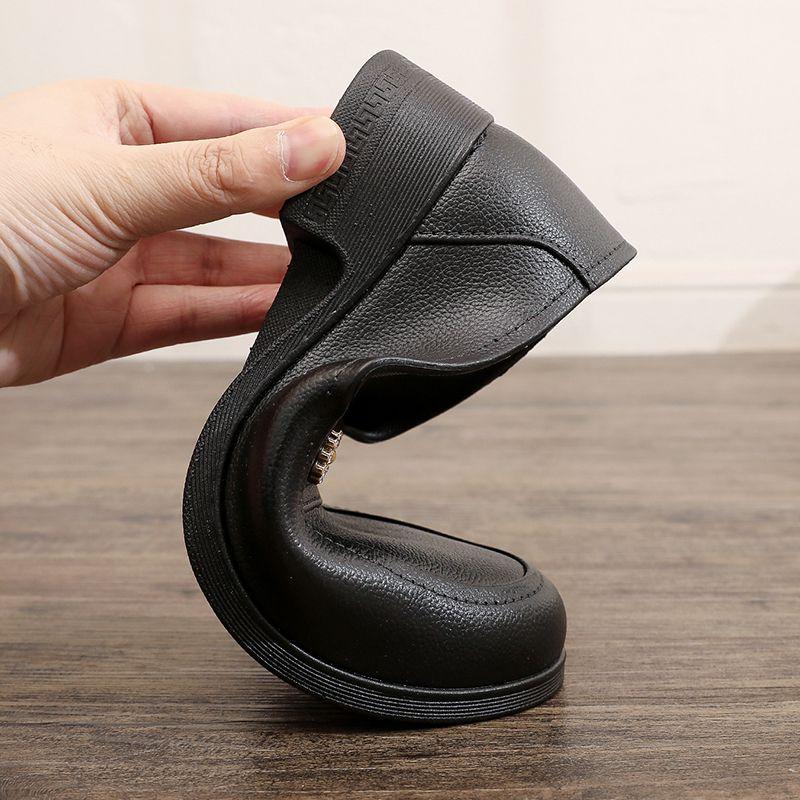 Fashion New Waterproof Slip On Rain Shoes Woman Low Top Heels Kitchen Galoshes Ladies Easy Rainy Day Shoes Soft Female Chef Work Shoes