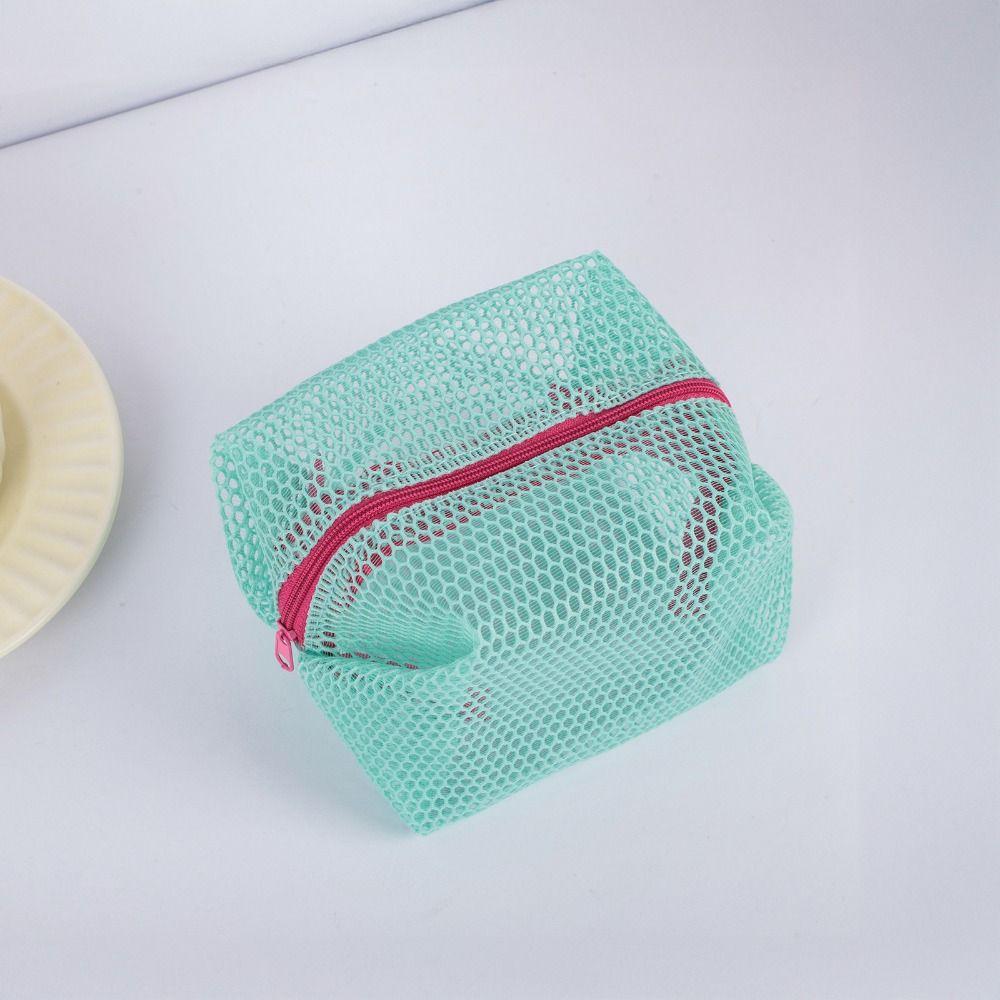 Square Shape Mesh Cosmetic Bag Small Capacity Mini Makeup Pockets Travel Toiletry Pouch  Earphone