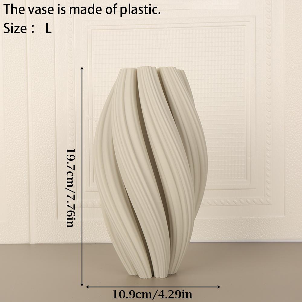 Minimalist modern style wave texture colorful vase Nordic style home soft decoration floral arrangement