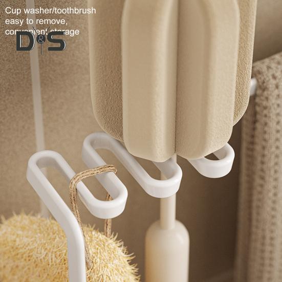 Storage Rack Sponge Holder Sturdy Construction Strong Load-bearing Kitchen Bedroom Dish Soap Dispenser with Removable Tray