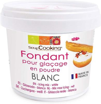 Fondant en Polvo - Scrapcooking - 7312 - Blanco - 150g - Glaseado Fácil de Personalizar