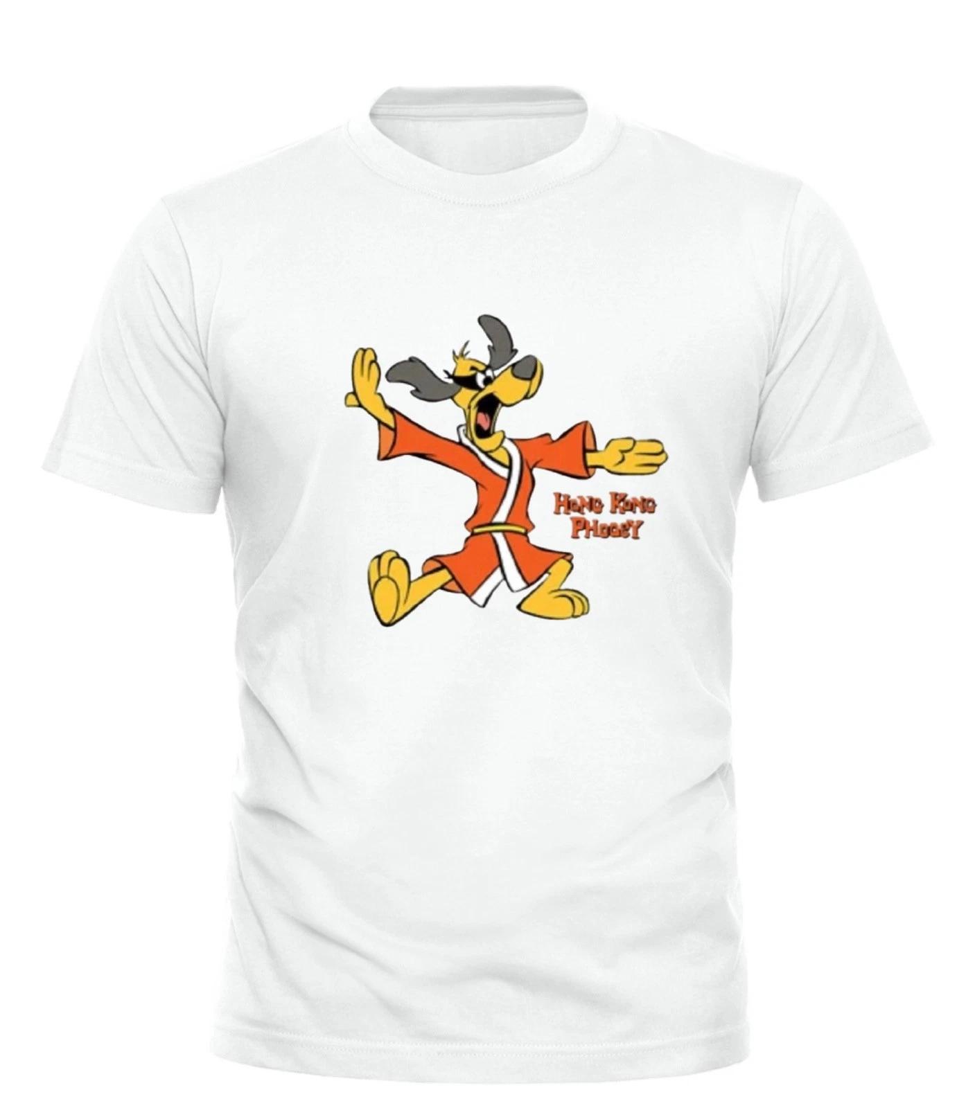 Hong Kong Phooey Funny Animation Retro Cartoon Style Graphic T Shirt Vintage M