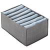 Pants Storage Box with Multiple Compartments Foldable Closet Organizers Separation Boxes for Jeans Trousers Storage Bins