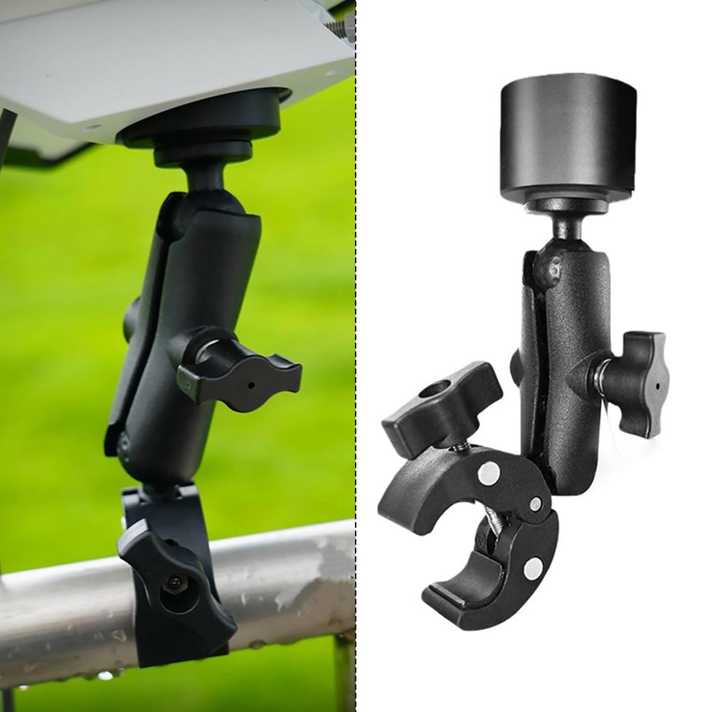 Antenna Clamp Kit Roof Rail Mount 0.6-1.56 Inches Adjustable Clamp For Poles Protector Dual-axis 360 Adjustment