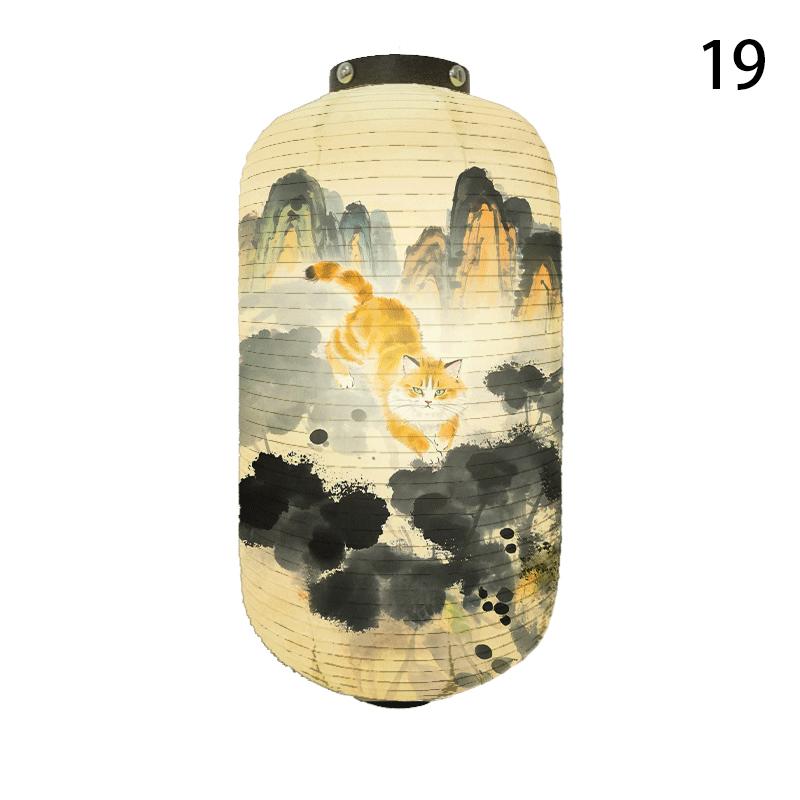 Japanese Style Cloth Lantern Yakitori Wish Dharma Lantern Outdoor Sushi Pub Bistro Ramen Shop Restaurant Decor Advertisement