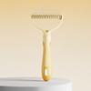 Pet Detangling Comb Double-Sided Metal Teeth Pet Dematting Tool Pet Grooming Comb Undercoat Rake for Long Hair Untangles Pet Hair Efficiently