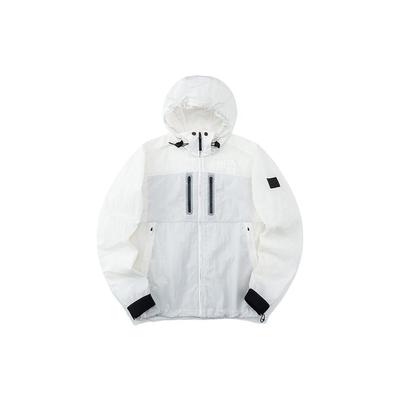 Champion Sports Culture Series Solid Color Woven Casual Hooded Jacket Men Jackets White 152220623-3