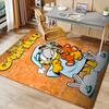 Cute Garfield Printed Absorbent Washable Carpet, Non-Slip Bathroom Mats, Kitchen Rugs, Yoga Mat,Living Room Entrance, Camping Picnic Rugs