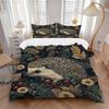 3pcs Bedding Set Hedgehog Garden Includes 1 Comforter + 2 Pillowcases, Without Pillow Inserts, Soft Comfortable, Lightweight Breathable, Pri