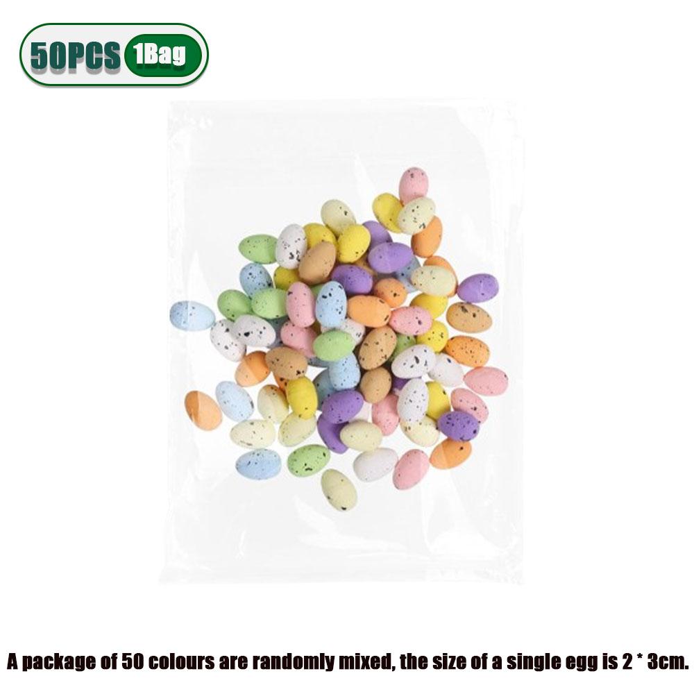 50-500PCS Easter Mini Eggs Colorful Foam Eggs  Artificial Bird Eggs Foam Eggs Decoration  Easter Spring Party Basket Stuffers