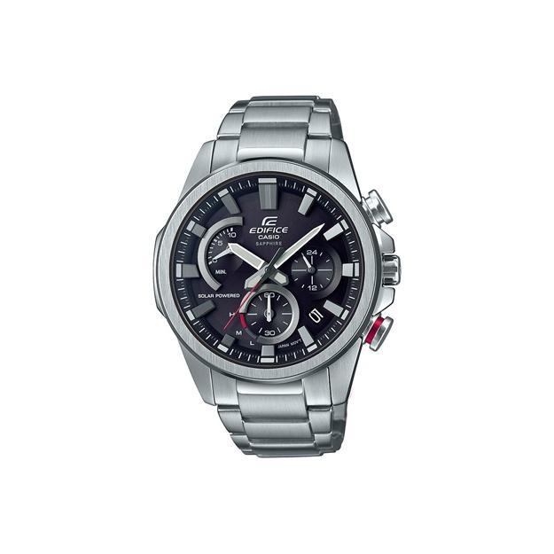 

Casio Edifice Series Sapphire Waterproof Solar Quartz Movement Stainless Steel Strap Watch Black Dial Men watches EFB-640SBD-1A1UPR Silver/Black