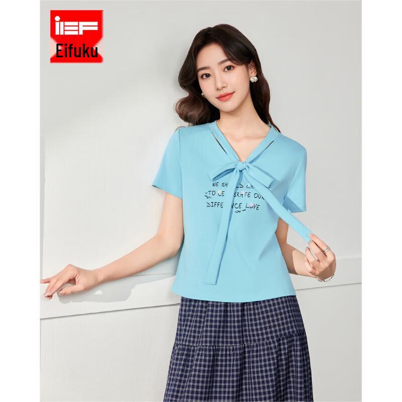 IEF Korean Fashion Letter T-Shirt L