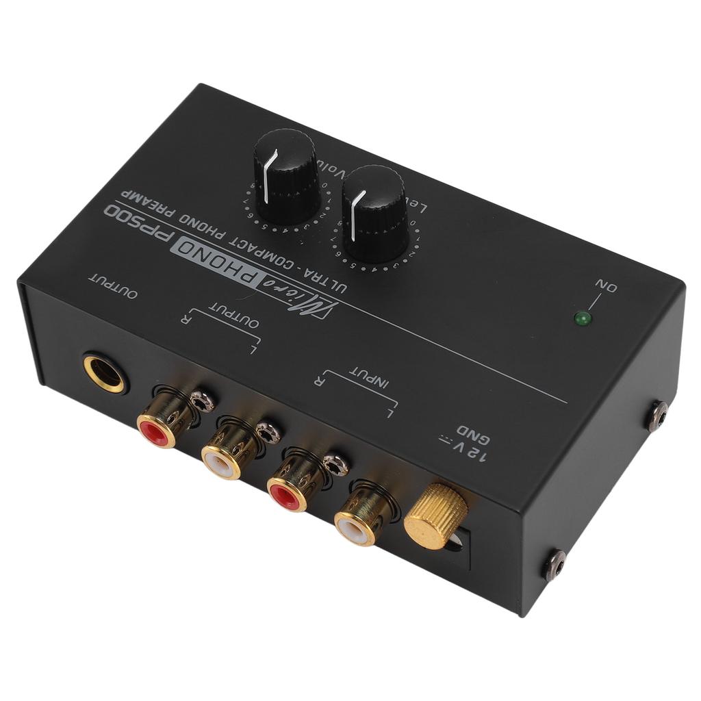 Phono Turntable Preamp   Low Noise Independent Volume Control Phonograph Preamplifier for Record Player