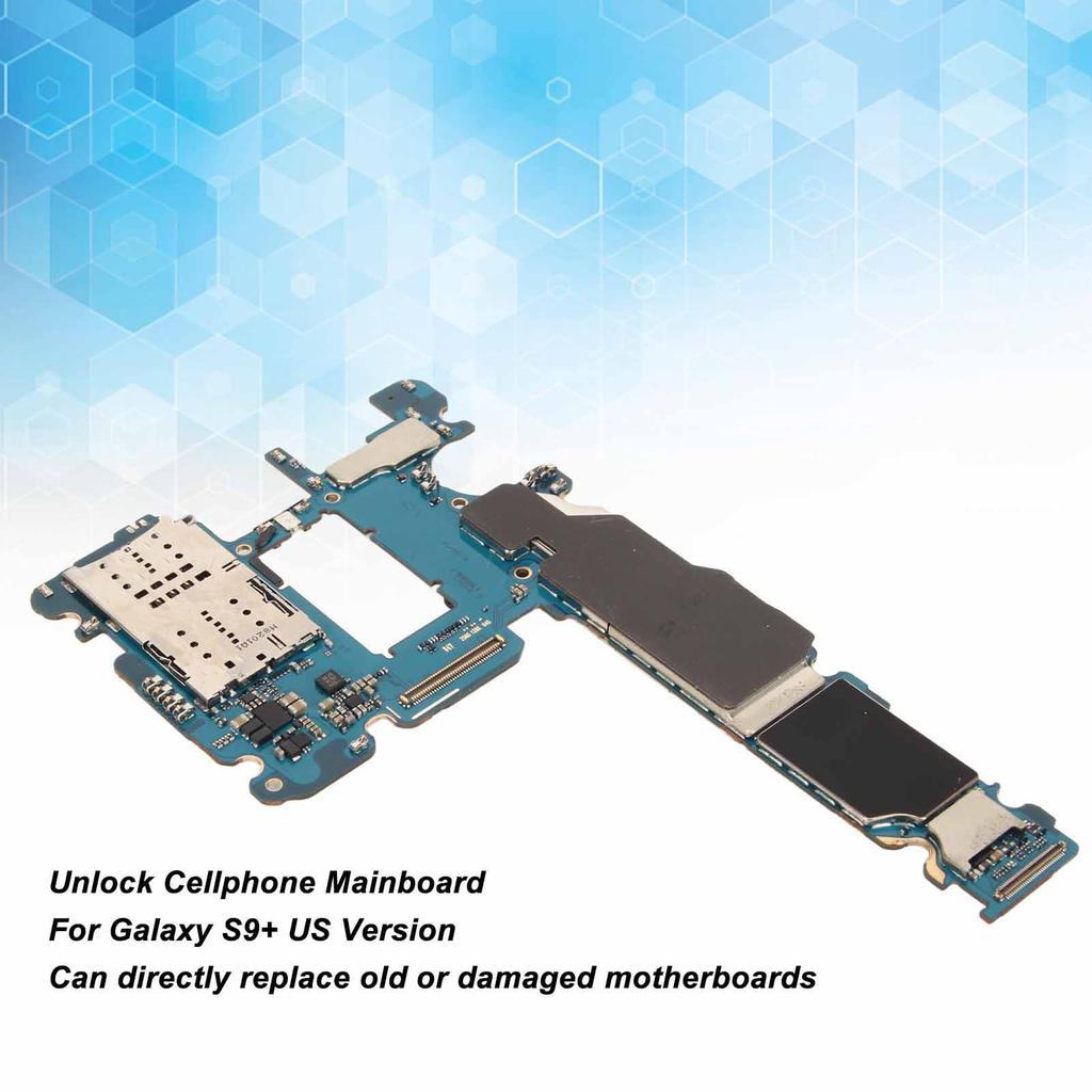 Lås upp mobiltelefonens moderkort för Galaxy S9+ Mobiltelefon Upplåsning Moderkort Logikkort 64GB