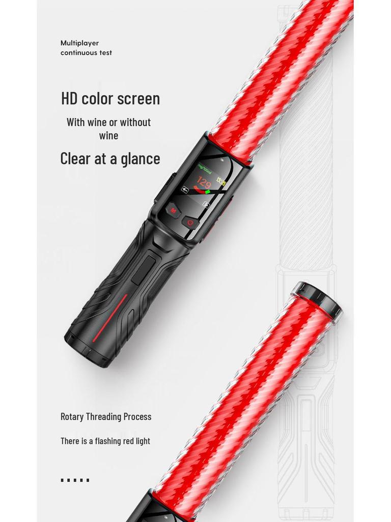 Catch Alcohol Spirit Voice-Activated Portable Breathalyzer 3-in-1 Tester