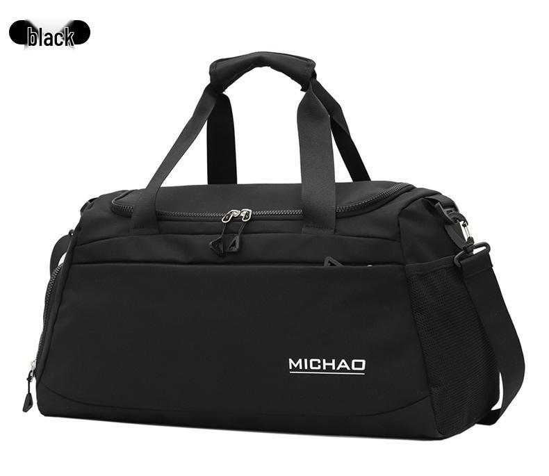 Water-Repellent Travel Bag with Wet/Dry Separation & Shoe Compartment for Sports, Fitness, Business, and Short Trips