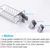 Stainless Steel Kitchen Faucet Non-Slip Storage Rack for Soap/Sponges, Sink Caddy Organizer, Sink Draining Rack