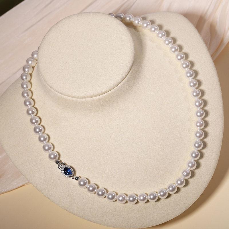 Natural Shell Pearl Necklace - Women's Clavicle Chain Set for Mother's Day Gift