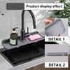 1PC/SET Silicone faucet pad, sloping drain pad on the back, thickened faucet pad
