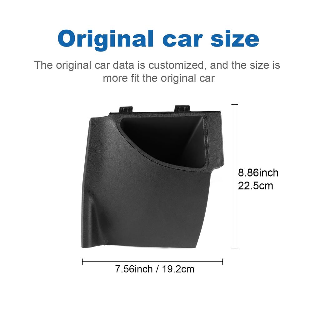 FDAIUN Car Side Storage Box for Abarth 595 695 595C 695C Fiat 500 500C Fiat 500E Direct Replacement for the Original Steering Wheel Lower Durable ABS