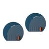 Flat Suction Silicone Drain Cover Plug Bathtub Sink Hair Stopper Set of 2 Multipurpose Use for Home and Hotel Bathrooms