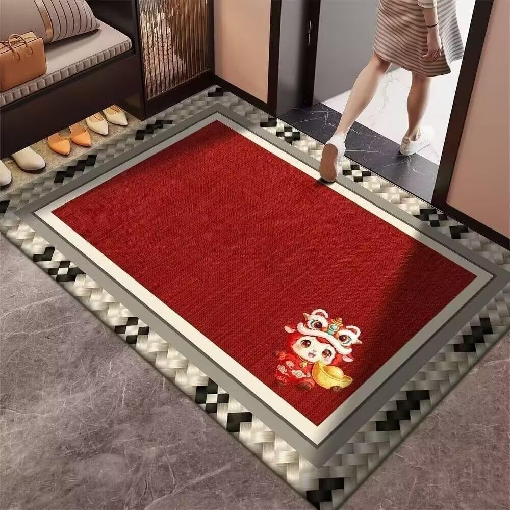 Cartoon Lamb Chinese Sheep Year Floor Mat Sheep Printed Welcome Door Mat Spring Festival