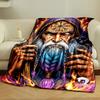 Mystical Wizard with Runes and Raven print blanket soft and cozy perfect for the living room bed sofa or a nap,gift
