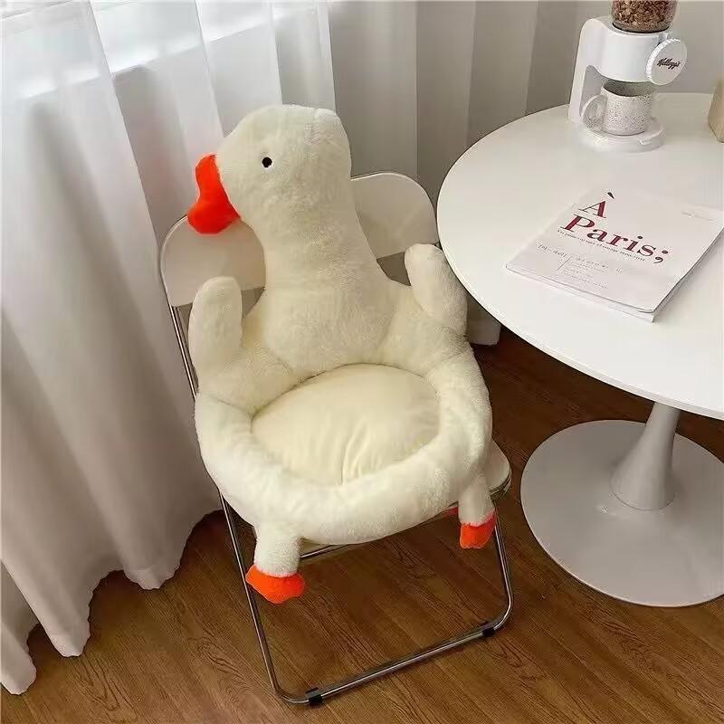 

инс большая белая гусыня подушка для сиденья офис сидячий пояс подушка для стула большая гусыня класс спальня пол подушка для ягодиц About 80cm * 50cm
