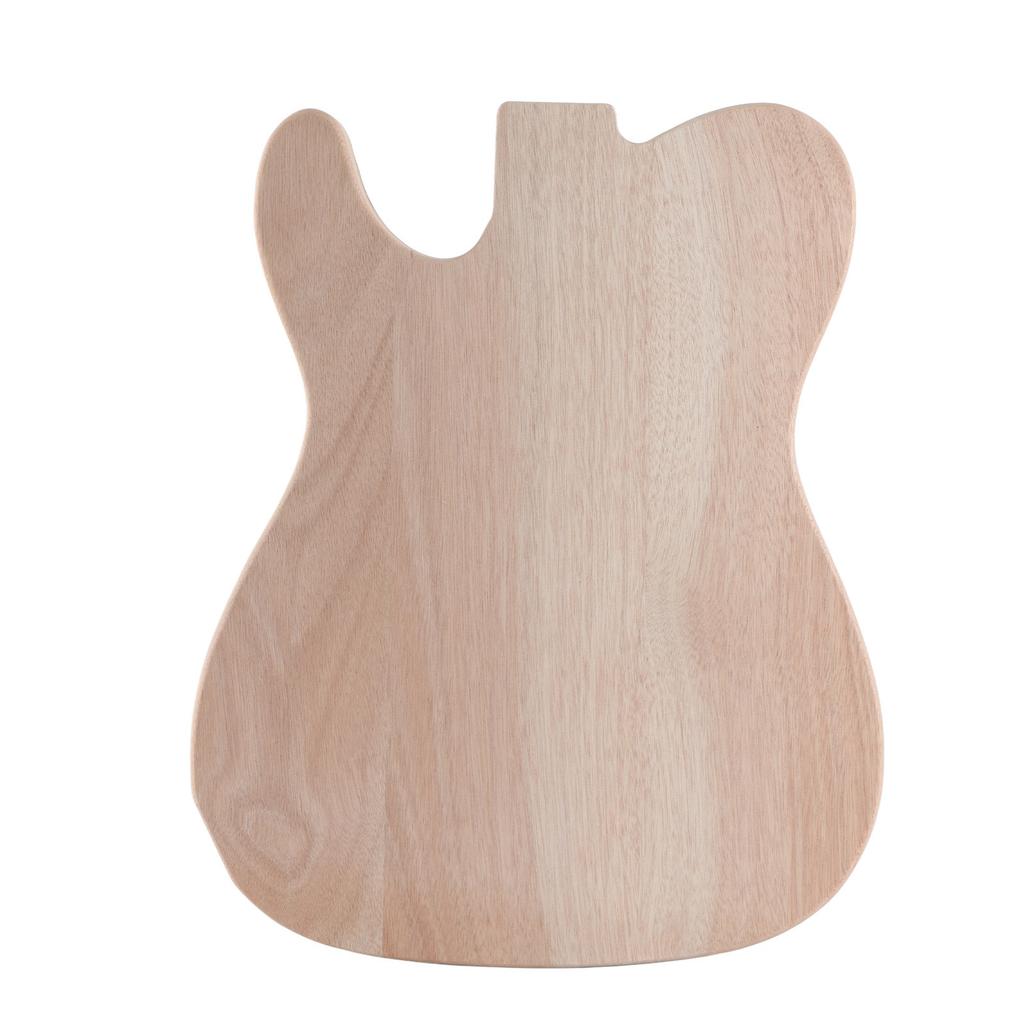 Unfinished Handcrafted Guitar Body Wood Electric Guitar Body Guitar Barrel Replacement Parts Beige
