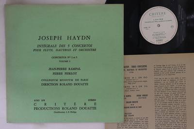 LP Record JEANPIERRE RAMPAL PIERRE PIERLOT  Haydn Integrale Des 5 Concertos Pou SCRD175 CRITERE France Classical Used