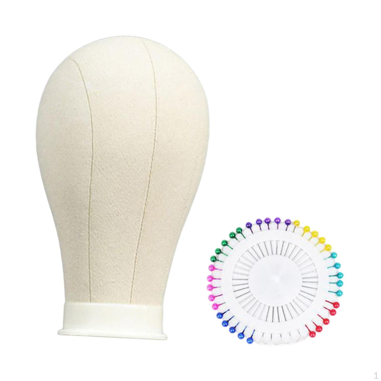 

Canvas Block for Styling Wigs And Scarves Display Head 53cm